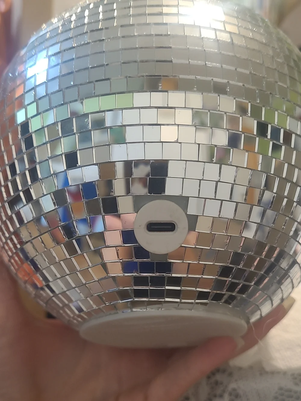Table Top Mosaic Disco Ball Party Light - Decorative LED Color Changing Sphere